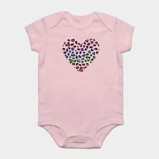 Cheetah Heart - Rainbow Baby Bodysuit